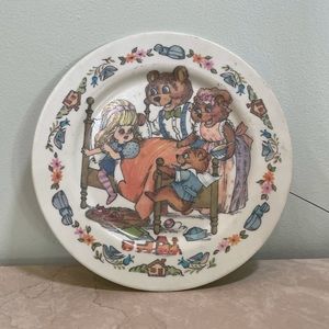 ✨🐻 Vintage Goldilocks and the 3 bears plate 🐻✨
